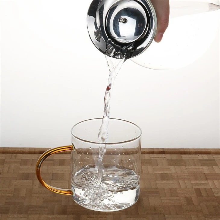 Hot Cold Tea Juice Coffee Glass Water Jug--1000ml High Borosilicate Heat-resistant Glass Water Jug